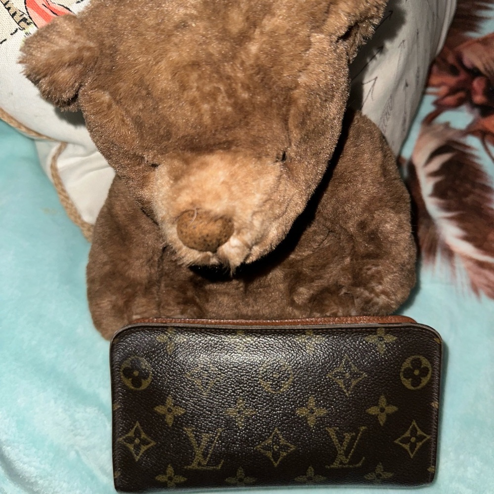 Louis Vuitton Brown and Gold Monogram Wallet